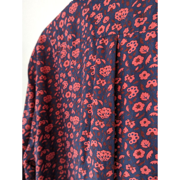 JCrew Mens Secret Wash Button Shirt Sz XL 70s Floral Slim Work Event Party NWT - Picture 10 of 16